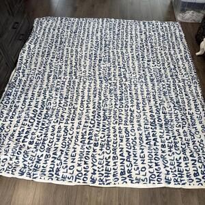 Mexx Cotton Queen Duvet Cover & 2 Shams 86”x80” 10O% Cotton.